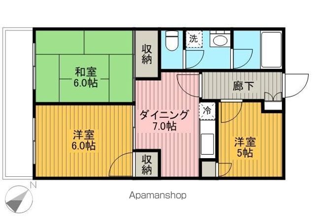 ドミール四ツ木の間取り写真