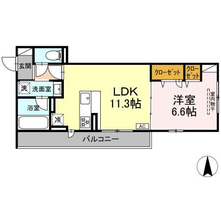 Asakawa1の間取り写真