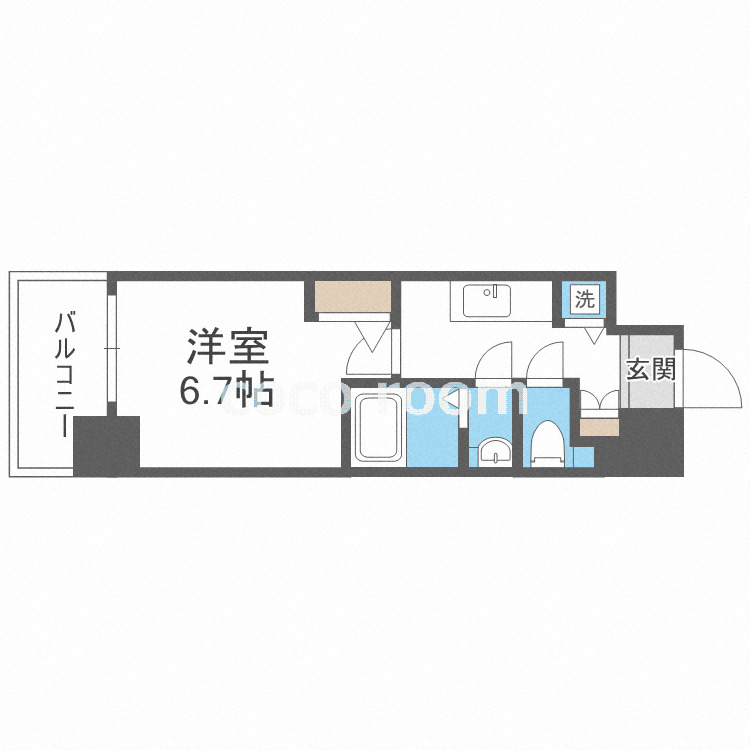1K Mansion in Chuo-ku, Osaka — photo 2 of 3