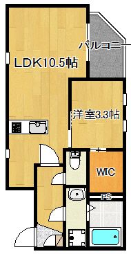 西鉄貝塚線 西鉄千早駅 徒歩12分 3階建 築6年の間取り写真