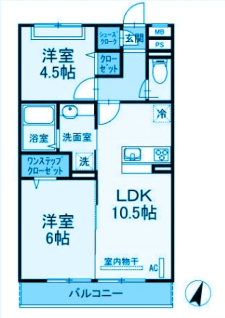 ＪＲ南武線 矢向駅 徒歩18分 3階建 築10年の間取り写真