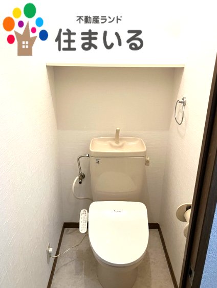 名鉄河和線 太田川駅 徒歩7分 2階建 築26年のトイレ写真
