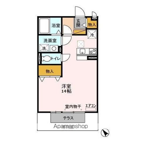 ＪＲ常磐線 南柏駅 徒歩14分 2階建 築21年の間取り写真