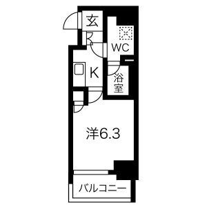 クレビオス南堀江の間取り写真