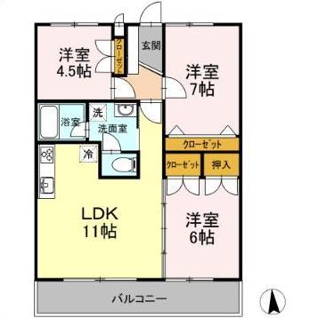 ラーバンハイツの間取り写真
