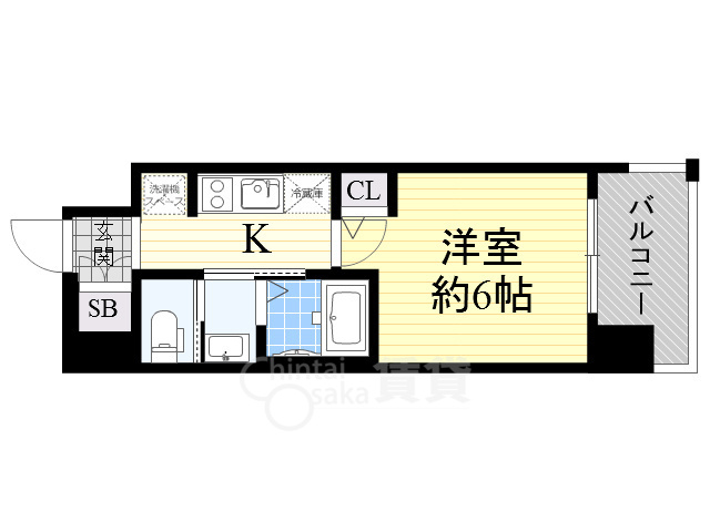 地下鉄御堂筋線 中津駅 徒歩6分 13階建 築8年の間取り写真