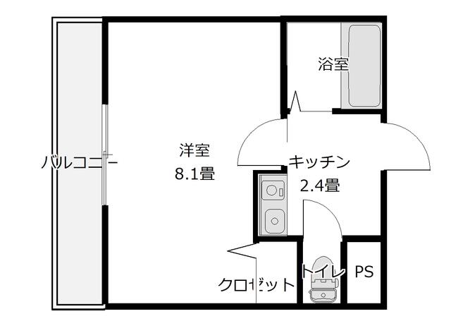 東京メトロ東西線 原木中山駅 徒歩7分 4階建 築34年の間取り写真