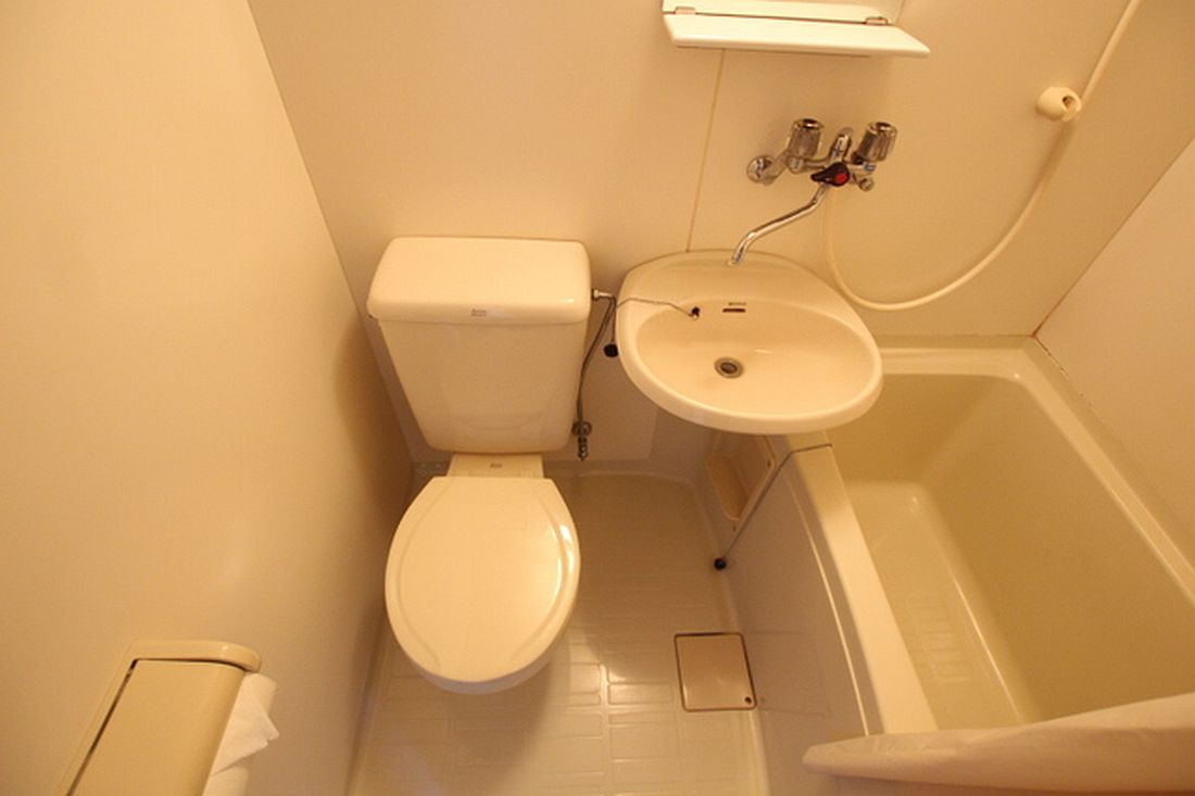 トイレ　トイレは一体型です