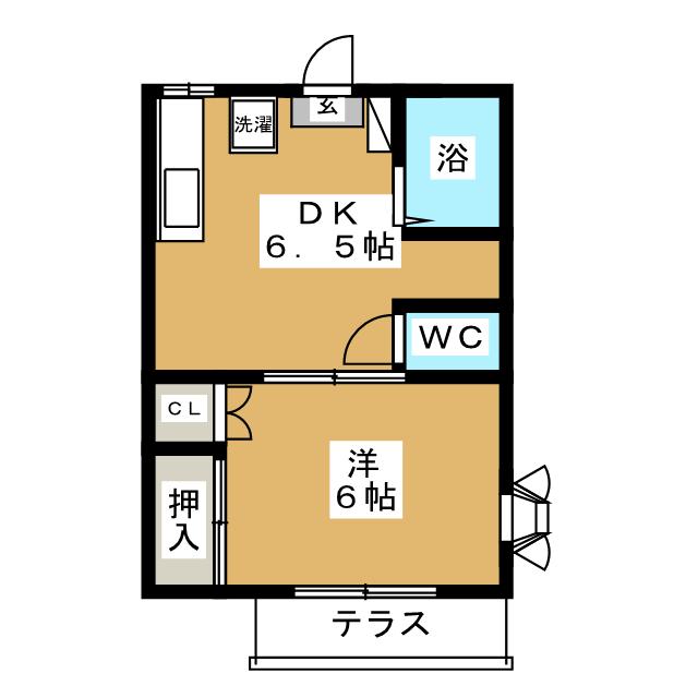 さつきコーポの間取り