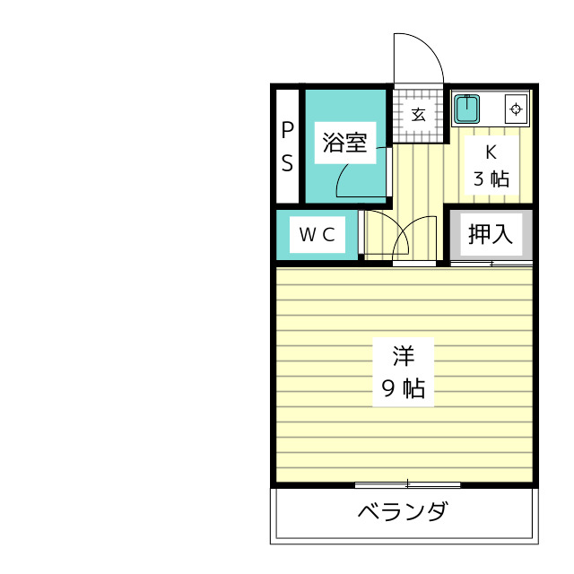 パークハイツ原の間取り