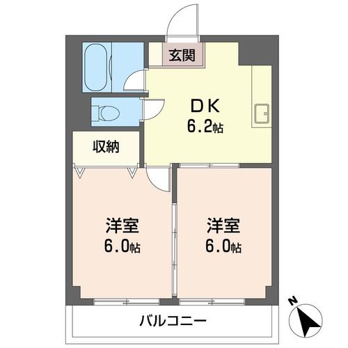 田中マンションの間取り