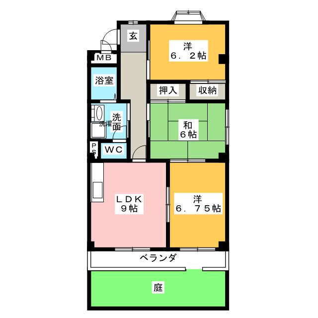 パークハイム清水ヶ丘の間取り