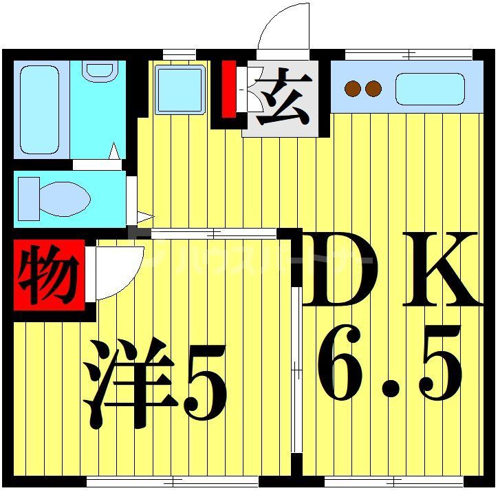 足立区本木のアパートの間取り