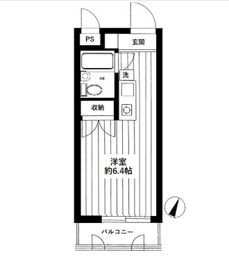 東京都新宿区中落合１（マンション）の賃貸物件の間取り