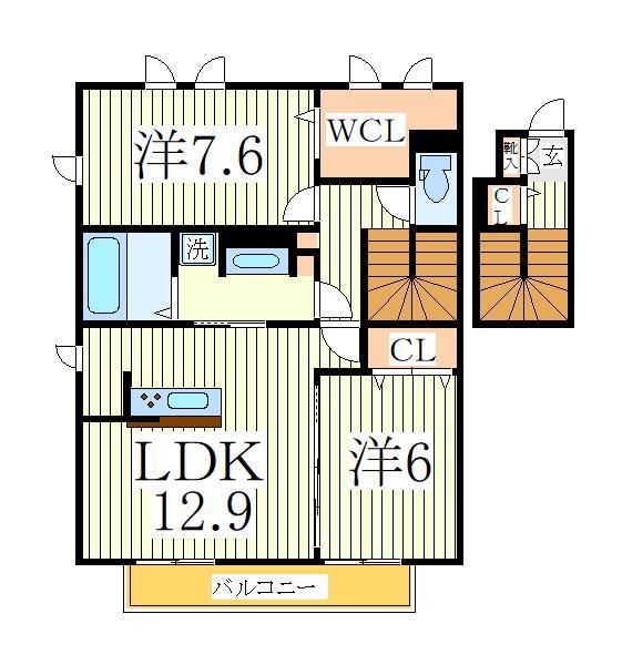 カームベリーＣの間取り