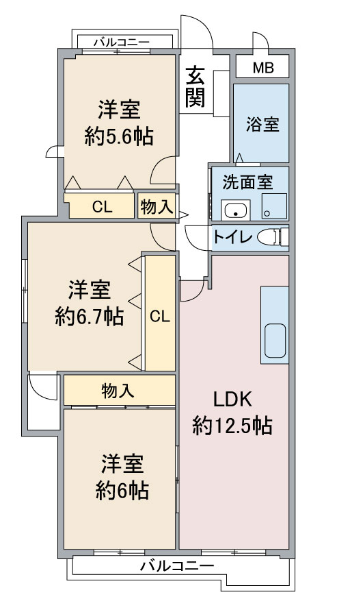 ＯＨＳＡＤＡハイツ上野公園の間取り