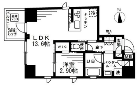 NTPRレジデンス上野稲荷町の間取り