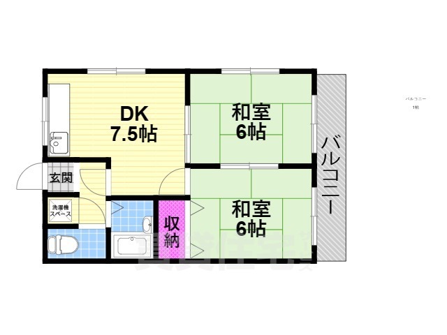 リバーサイド岡村の間取り