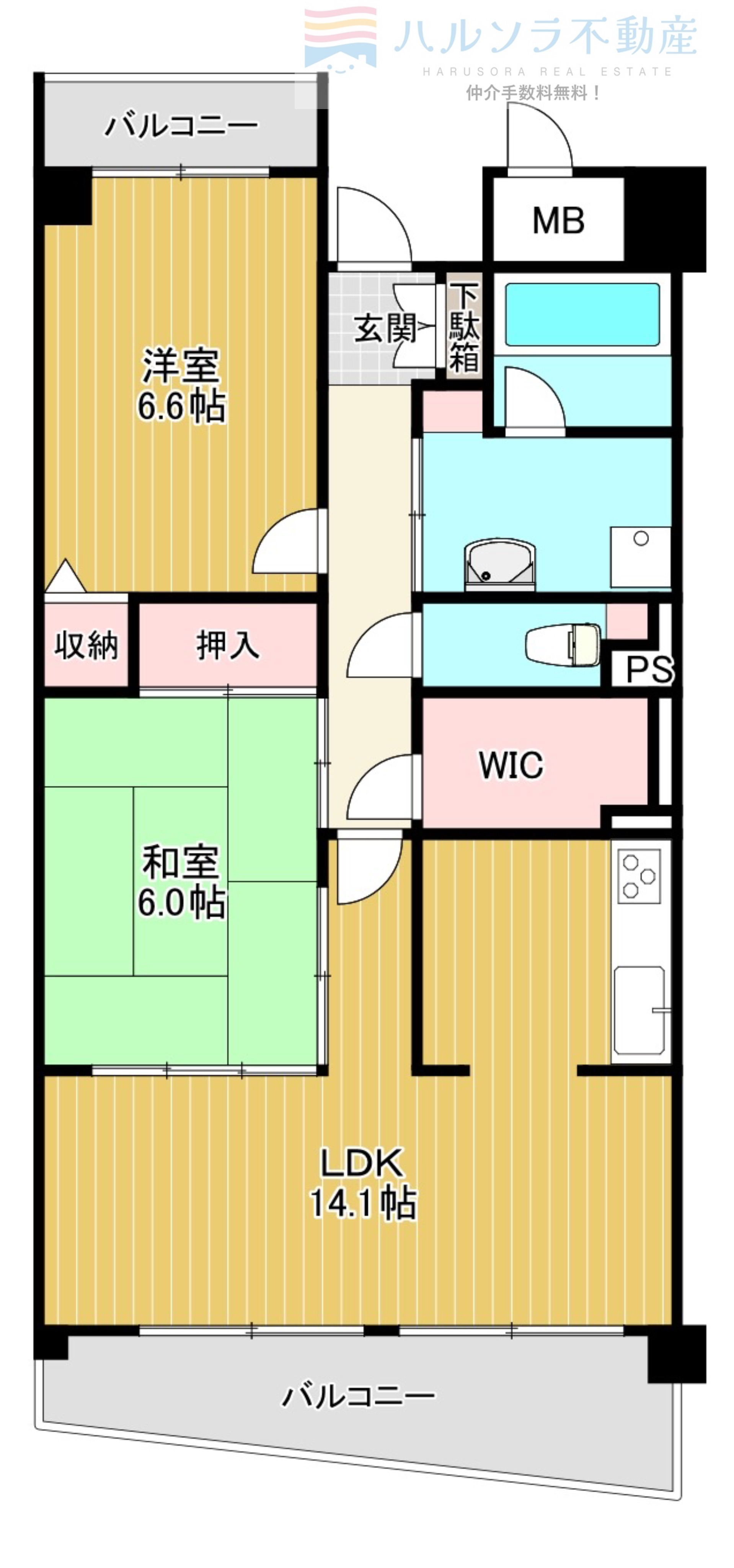 ファムール忍ケ丘の間取り