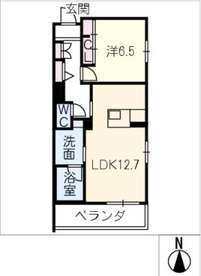 シャーメゾン三里の間取り