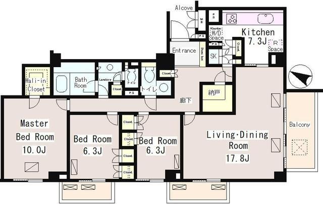 深沢パーク・マンションの間取り