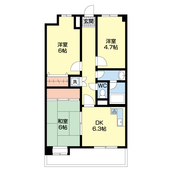 ダイアパレス住吉の間取り