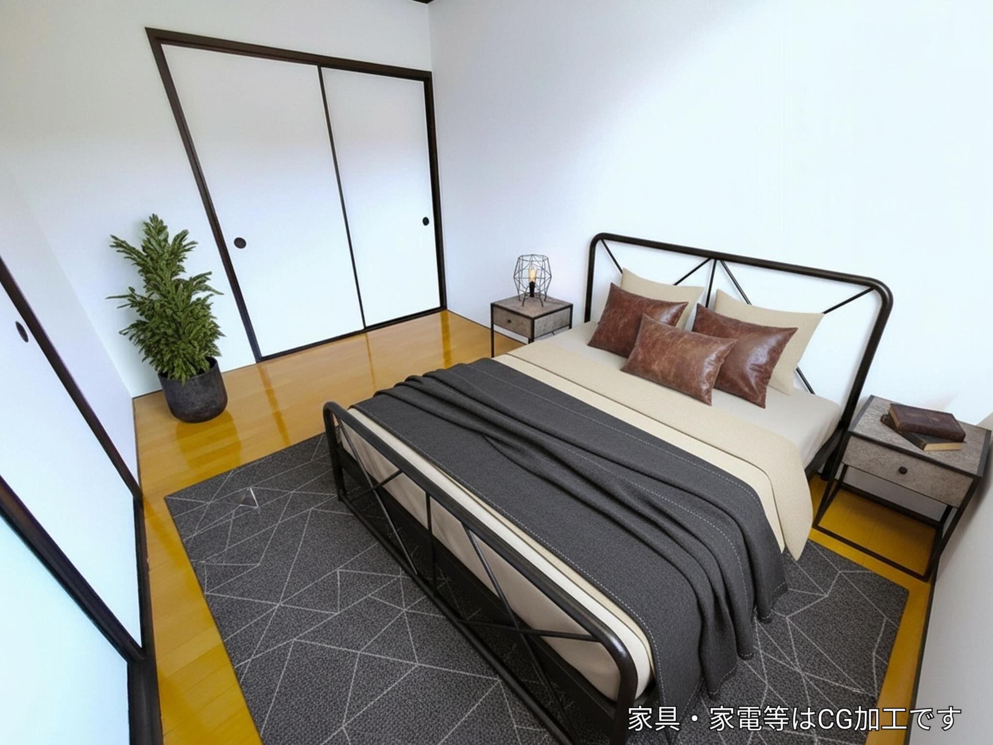 居室・リビング　東側洋室６帖【家具家電等はＣＧ・賃料には含まれておりません】