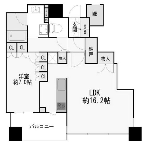 梅田ガーデンレジデンスの間取り