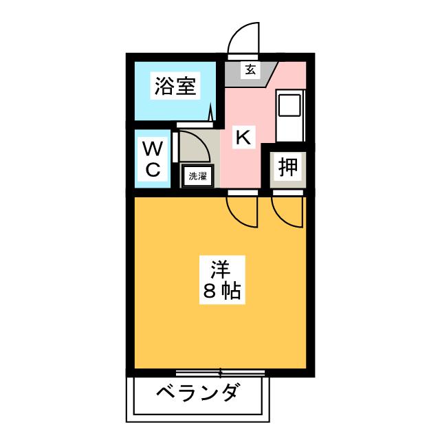 ハイツ岡本Iの間取り