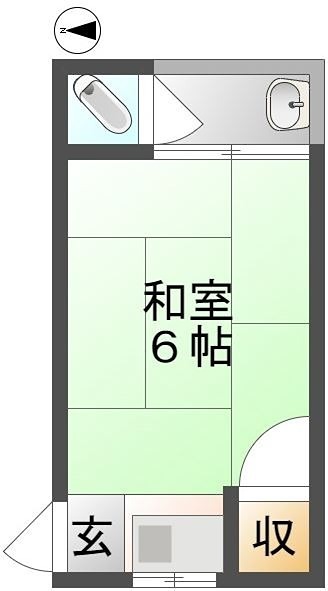 若竹荘の間取り