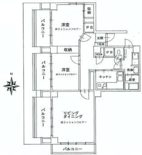 秀和三田綱町レジデンスの間取り