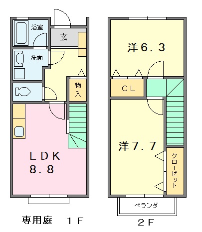 【グレイス八帖の間取り】