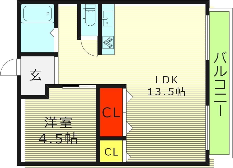 パナハイツ新森の間取り