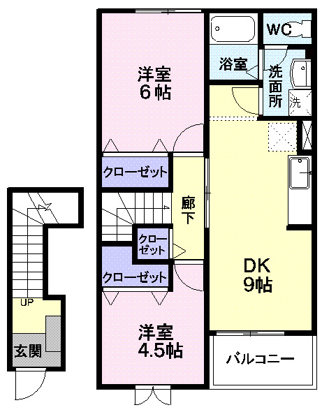 グリーンヒルズ　Ｃの間取り