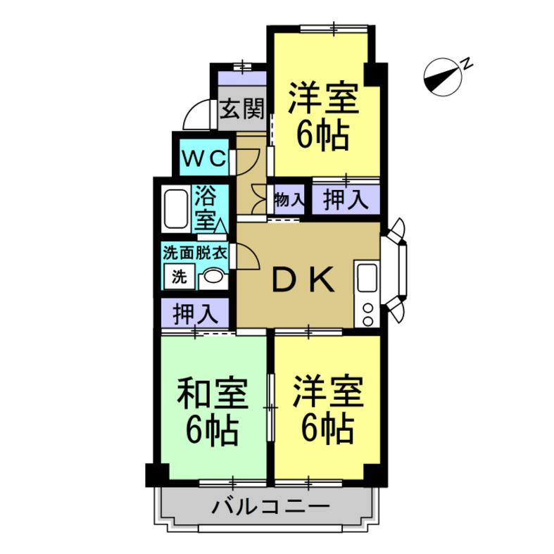 Maison Sakaeの間取り