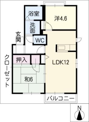 フォーレスあさみやＢ棟の間取り