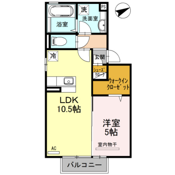 セジュール永添の間取り