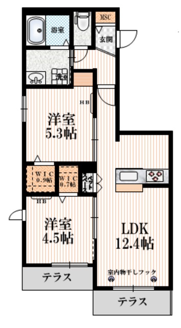 （仮称）新松戸４丁目メゾンの間取り