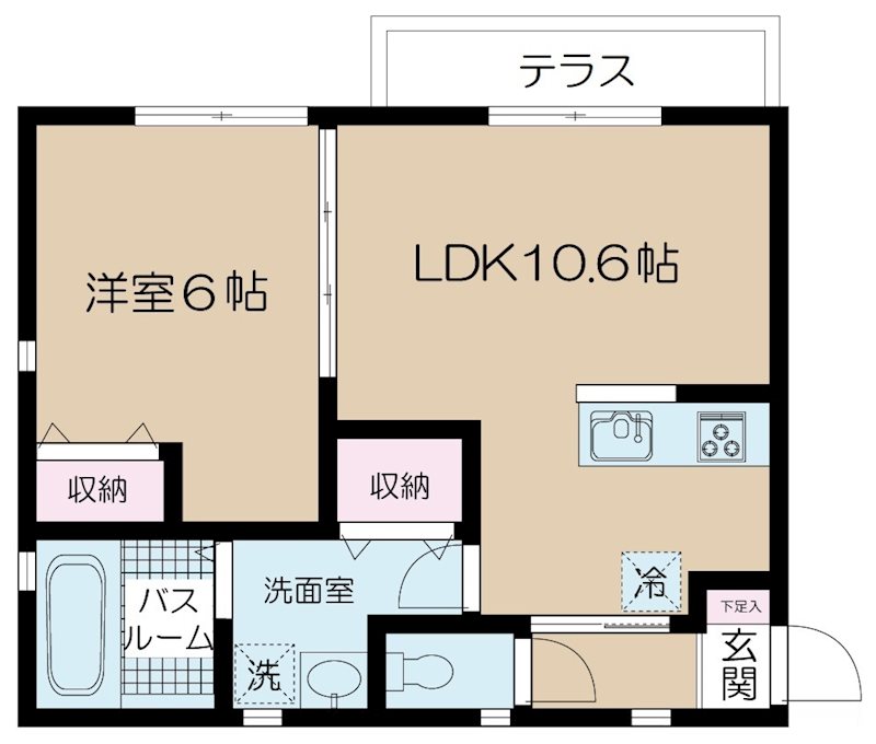 NSGATE勝どきの間取り