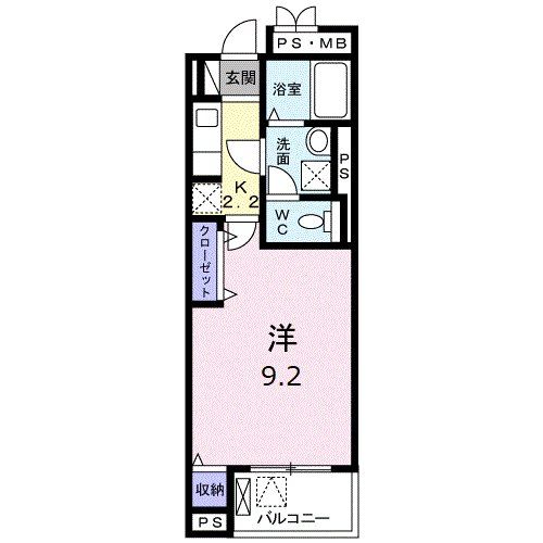 国分寺市西恋ヶ窪のマンションの間取り