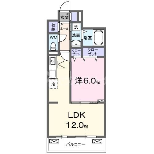 松戸市秋山のアパートの間取り