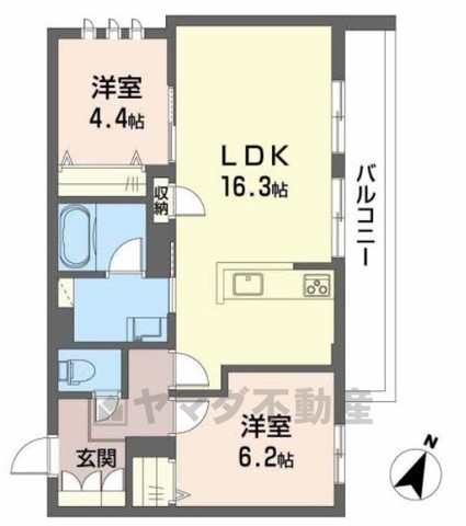 シャーメゾン　皐月の間取り