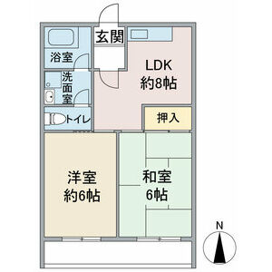 スカイル白川の間取り