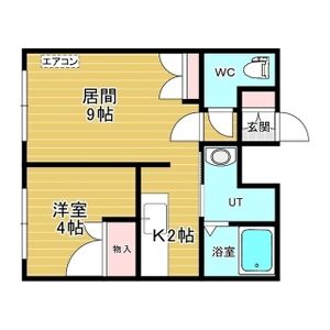 札幌市白石区南郷通のマンションの間取り