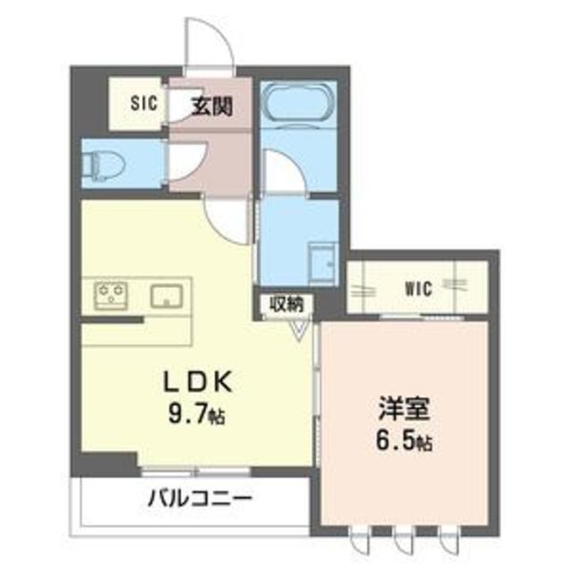 川崎市麻生区五力田のアパートの間取り