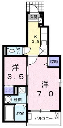 カームリーヒル　Ｉの間取り