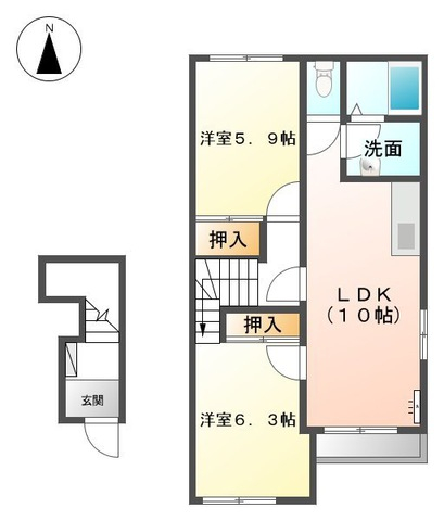 【ミルキーベルの間取り】