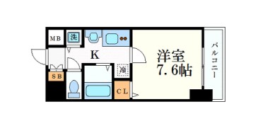 プレサンス名古屋STATIONアライブの間取り