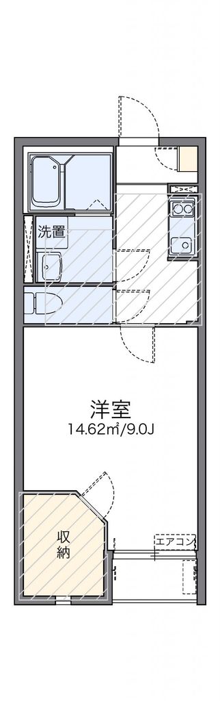 野田市清水のアパートの間取り