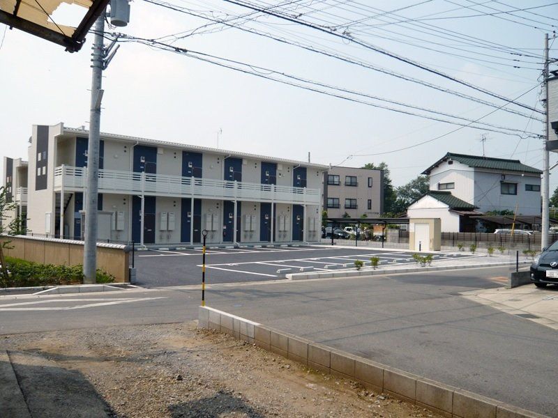 野田市清水のアパートの建物外観